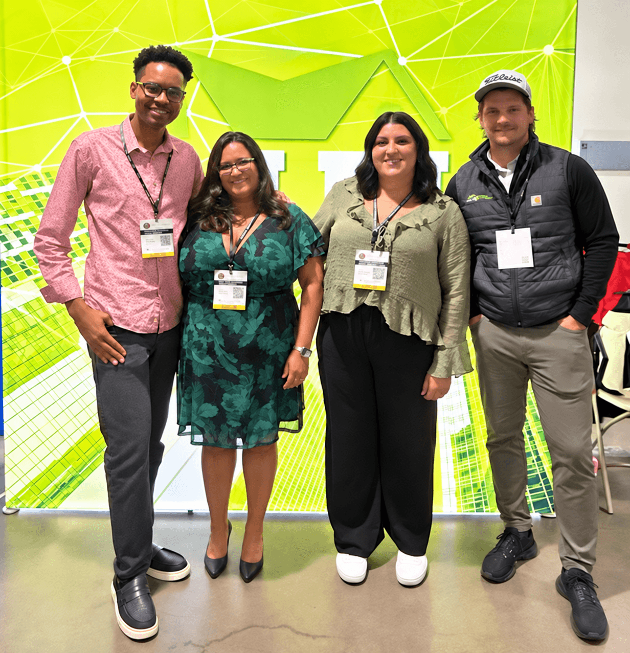 The GIM Property Management team, a family-owned property management company, together at an industry event